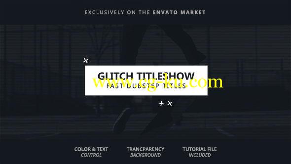 AE模板：信号故障干扰文字标题动画 Glitch Titleshow 2的图片1