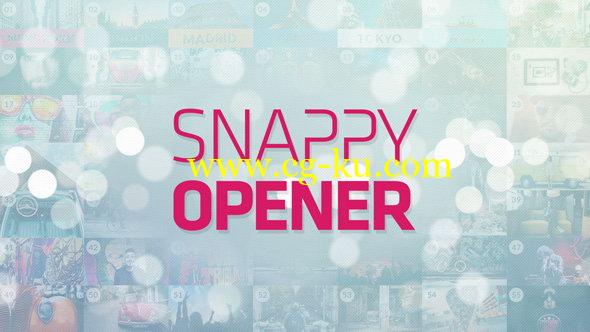 AE模板：动感轻快片头展示 Snappy Opener的图片1