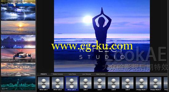 Mac 软件：水面反射倒影图片制作软件 BrainFeverMedia Reflect Studio 2.7的图片1