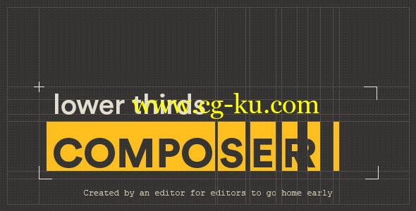 AE脚本：文字标题字幕条动画生成器 Lower Thirds Composer的图片1