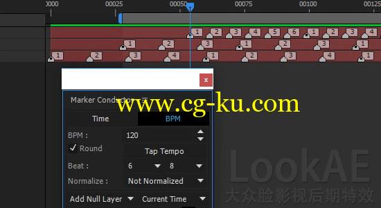 AE脚本：自动生成指定时间间隔标记 Aescripts Marker Conductor v3.0.0的图片1
