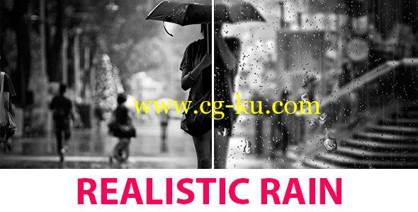 AE模板：真实下雨场景雨滴合成特效 Rain的图片1