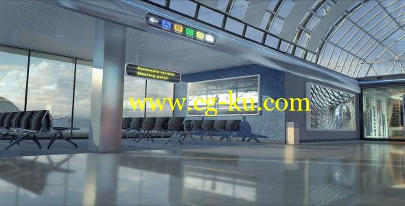 AE模板：航空飞机场三维展示 Airport Gallery Package的图片1