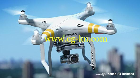 AE模板：航拍无人机效果展示 Quadcopter Phantom的图片1