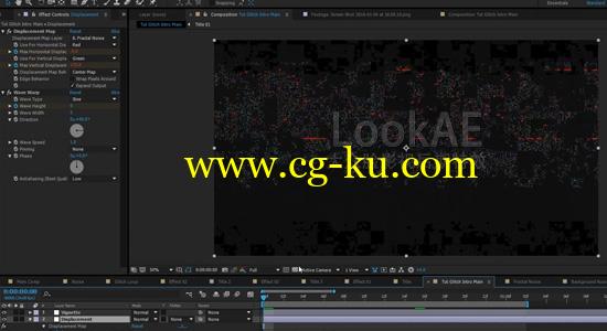 AE教程：制作信号干扰画面破损文字标题动画 HOW TO CREATE AN EPIC GLITCH INTRO的图片1