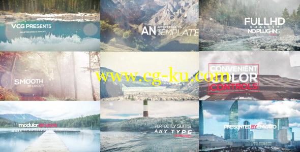 AE模板：三维空间图像文字标题缩放切换展示 3d Photo Titles Opener的图片1