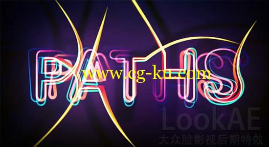 AE教程：三维 Particular 粒子线条描边文字动画特效的图片1