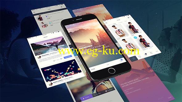 AE模板：手机APP应用界面展示 Phone App Presentation Template的图片1