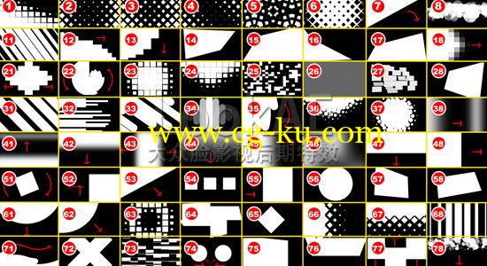 视频素材：100种4K转场遮罩动态素材 100 Transition pack 带透明通道的图片1
