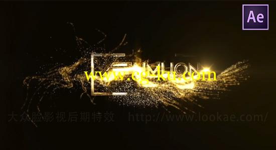 AE教程：漂亮粒子金属质感文字标题特效制作 Particles Text Effects的图片1