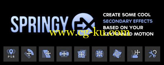 AE脚本：MG卡通弹跳动画制作工具 AEscripts SpringyFX v1.0.0 + 使用教程的图片1