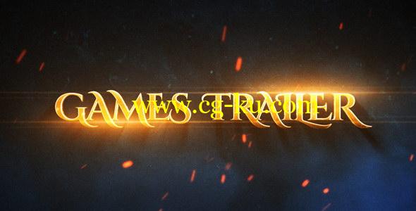 AE模板：震撼史诗大气火星粒子标题游戏预告片 Games Epic Trailer的图片1