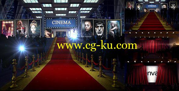AE模板：奥斯卡颁奖典礼红地毯三维动画片头 Red Carpet-3的图片1