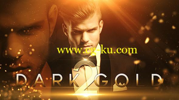 AE模板：大气金色粒子人物介绍颁奖典礼片头 Dark Gold 2的图片1