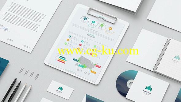 AE模板：公司企业VI视觉设计包装宣传动画 Mock-up Video Presentation的图片1