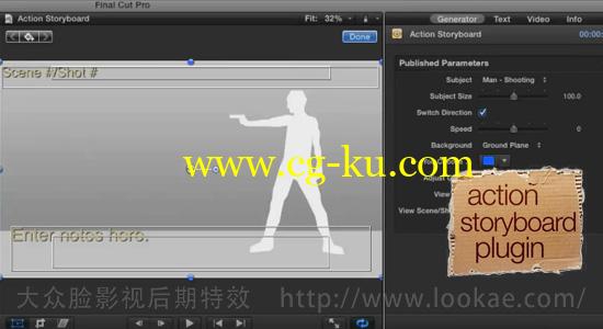 FCPX插件：动作电影场景分镜头故事动画 FCPeffects – Action Storyboard的图片1