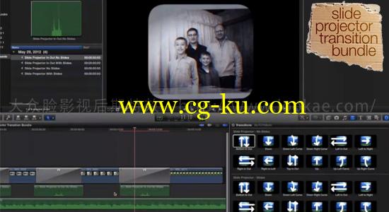 FCPX插件：24种复古怀旧摄像机拍摄转场 FCPeffects – Slide Projector Transition的图片1