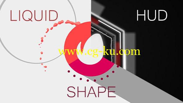 AE模板：图形LOGO片头动画 Shape Logo Reveal Pack的图片1
