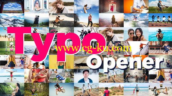 AE模板：动感快节奏图文展示效果 Dynamic Typo Opener的图片1