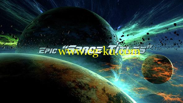 AE模板 : 大气震撼宇宙行星穿梭文字标题展示 Epic Space Titles的图片1