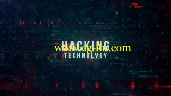 AE模板：数字高科技风格图文介绍展示 Hacking Technology的图片1