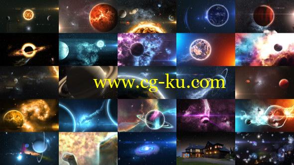 AE模板：外太空太阳银河系三维星球动画工具包 Solar System Massive Kit的图片1