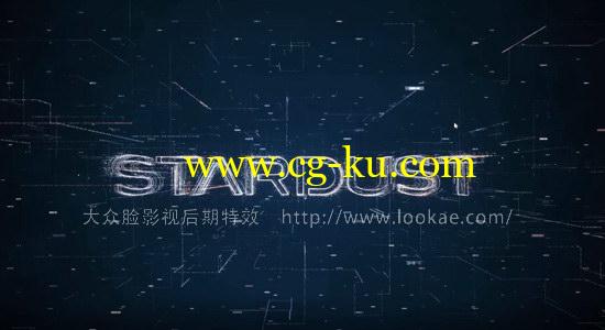 AE教程：使用 Stardust 插件制作文字LOGO标志片头特效的图片1