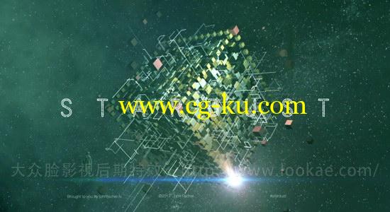 AE教程：使用 Stardust 插件制作三维科技感粒子方块特效动画的图片1