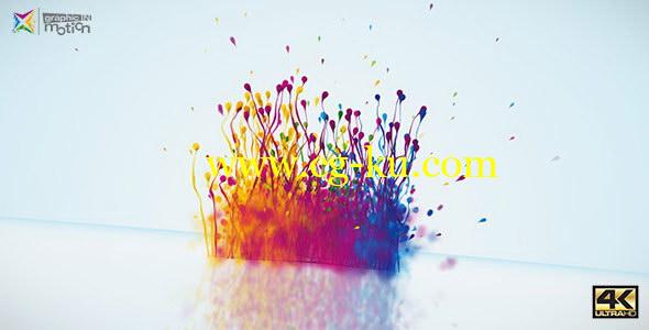 AE模板：飞溅油漆粒子LOGO展示片头 Particles Splash Logo Reveal的图片1