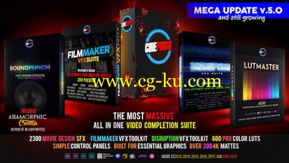 视频特效LUTs调色素材音效预设套装 CINEPUNCH Master Suite 5.0 Win/Mac的图片1