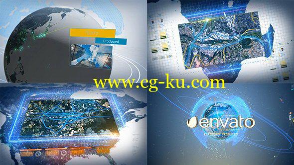 AE模板：高科技数字地球动画展示 Digital Earth Motion Graphics的图片1