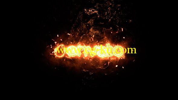 AE模板：能量火焰燃烧LOGO标志片头 Magic Fire Logo的图片1