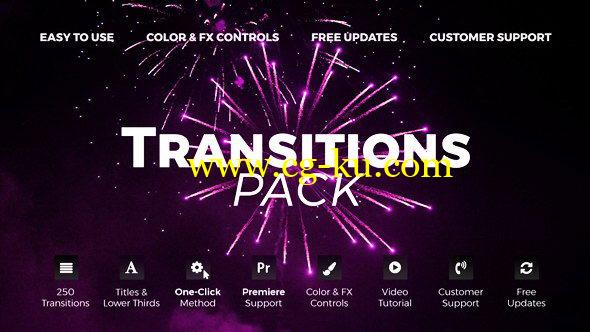 AE模板：几百个多风格炫酷转场效果包 Transitions 4.1的图片1