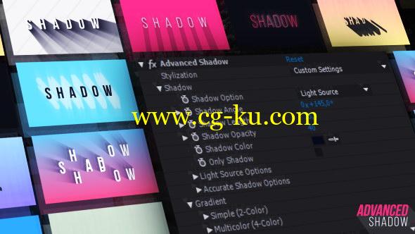 AE预设：高级长投影效果 Advanced Shadow的图片1