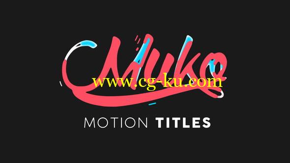 AE模板：85个流动液体风格MG文字标题动画 Motion Titles Animated的图片1