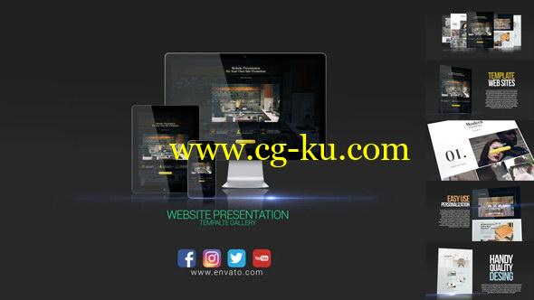 AE模板：网站页面介绍展示 Website Presentation的图片1