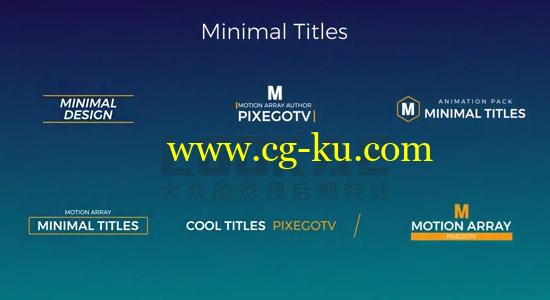 Premiere模板：30个文字标题排版动画 30 Motion Titles Pack Pr模板免费下载的图片1