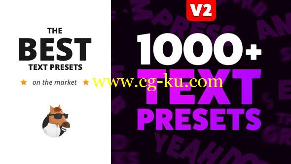 AE预设：马头人1000种文字动画预设Text Preset Pack for Animation Composer的图片1
