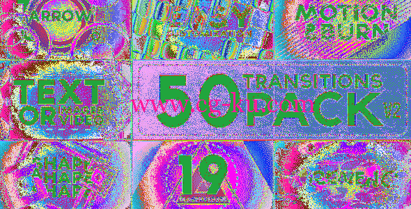 AE模板：50种图形折叠分割转场效果包 50 Transitions Pack with Opener的图片1