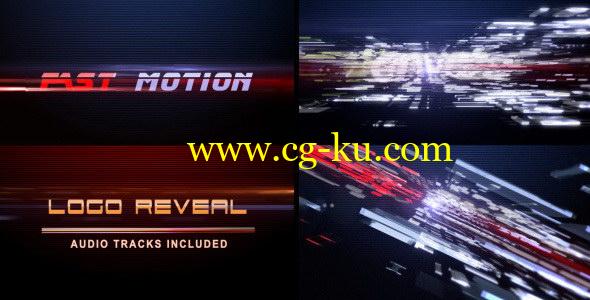 AE模板：信号故障快速LOGO标志片头 Fast Motion (Logo Reveal)的图片1