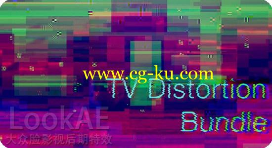 Ae/Pr插件：画面像素破损信号干扰失真插件 Rowbyte TV Distortion Bundle v2.0.7a的图片1