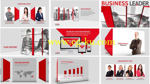 AE模版：公司企业商务介绍业务宣传发展历程介绍展示 Business Leader的图片1