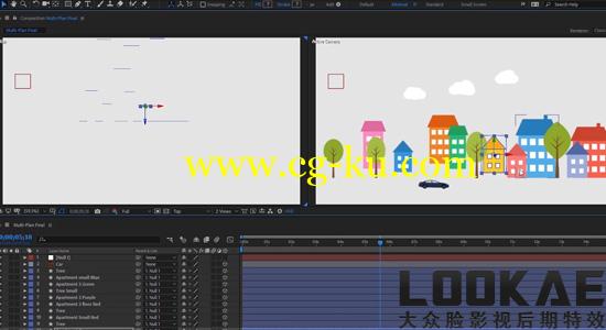 AE教程：三维空间图层动画讲解 Udemy-Working Animating in 3D Space的图片1