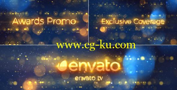 AE模板：金色粒子光斑颁奖宣传片头 Awards Promo的图片1