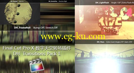 Final Cut Pro X 转场插件 Digital Heaven FCPX Transitions Pack 1的图片1