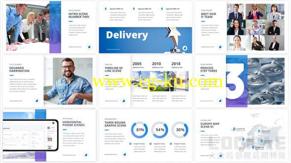 AE模板：公司企业宣传介绍栏目包装 Corporate Presentation Pack的图片1