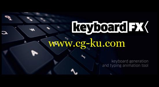 AE脚本：实体键盘界面输入打字动画 AEscripts keyboardFX V1.0的图片1