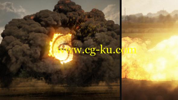 AE模板：爆炸特效LOGO标志展示片头 Explosion Logo的图片1