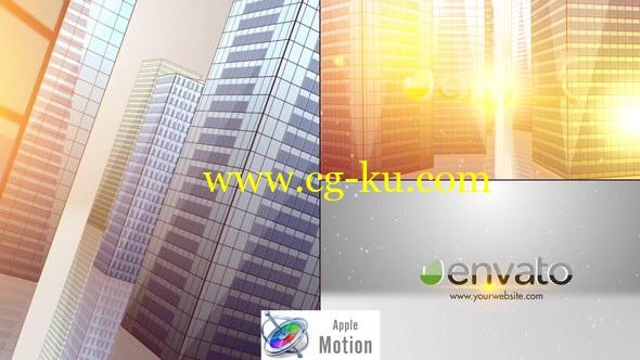 Apple Motion模板：三维高楼穿梭LOGO片头 SkyScrapers Buildings Logo的图片1
