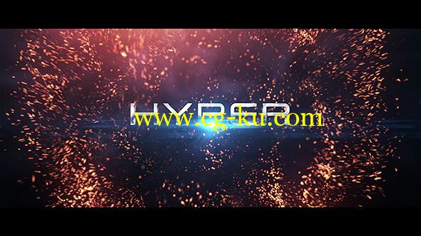 AE模板：抽象火星粒子文字标题展示 Hyper Titles的图片1
